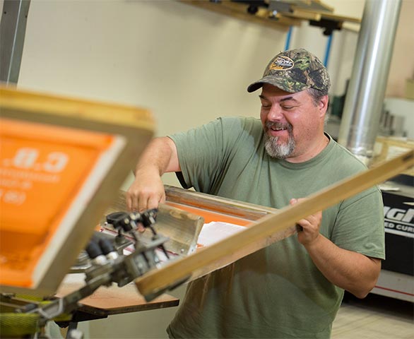 Screen Printing example 1